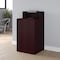 Flash Furniture Dell Receptacle Enclosure for 32 Gallon Trash Cans w/8-in Drop Hole and Upper Tray Shelf, Mahogany GC-M-196-MAH-GG - alternate 2